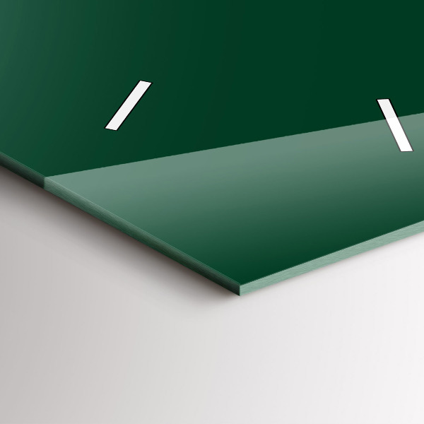 Horloge murale verticale Couleur vert bouteille