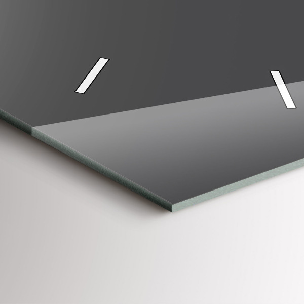 Horloge murale verticale Couleur gris