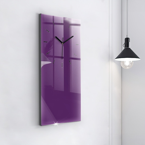 Horloge murale verticale Violet