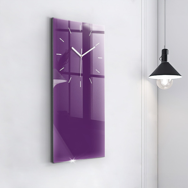 Horloge murale verticale Violet