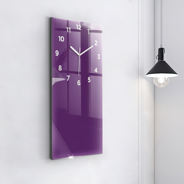 Horloge murale verticale Violet
