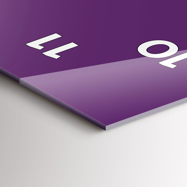 Horloge murale verticale Violet