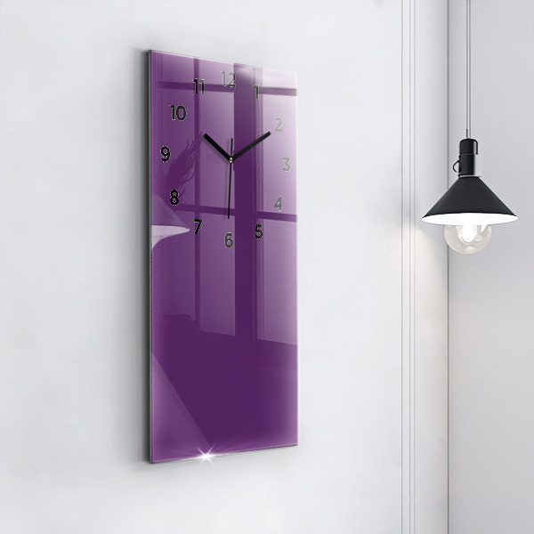 Horloge murale verticale Violet
