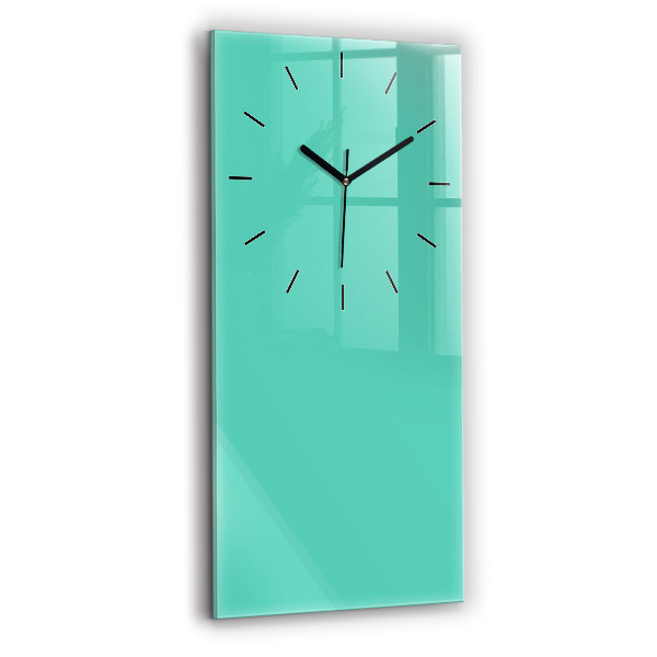 Horloge murale verticale Couleur turquoise