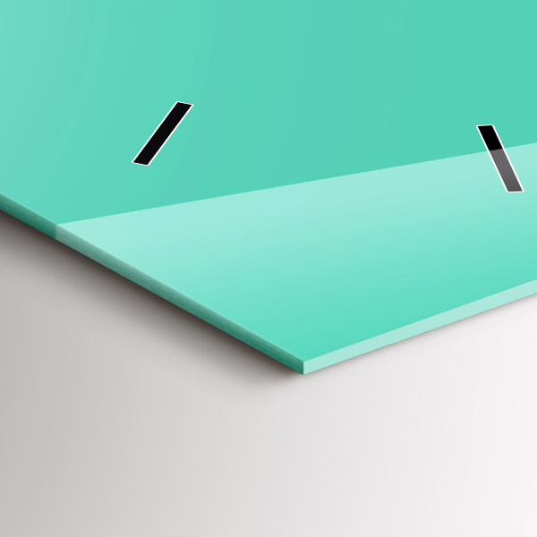 Horloge murale verticale Couleur turquoise