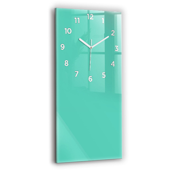 Horloge murale verticale Couleur turquoise