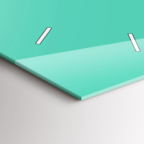 Horloge murale verticale Couleur turquoise