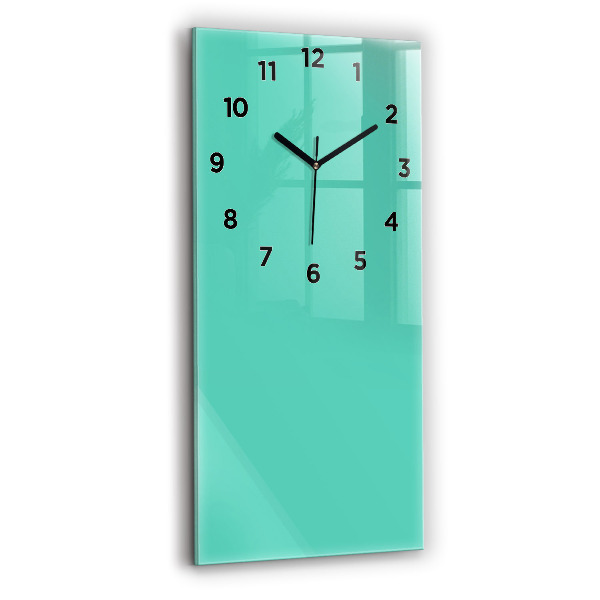 Horloge murale verticale Couleur turquoise