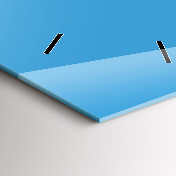 Horloge murale verticale Couleur bleu