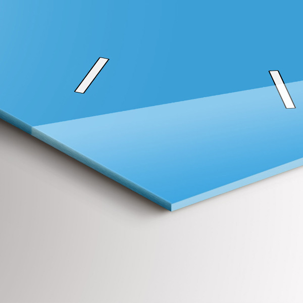 Horloge murale verticale Couleur bleu