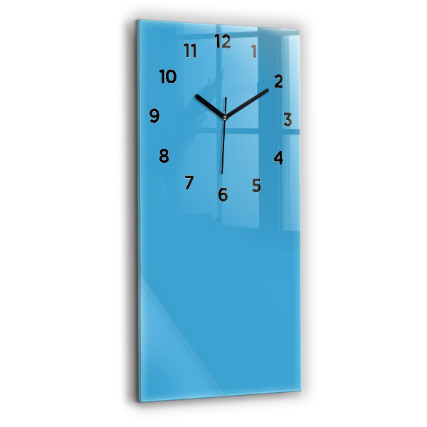 Horloge murale verticale Couleur bleu