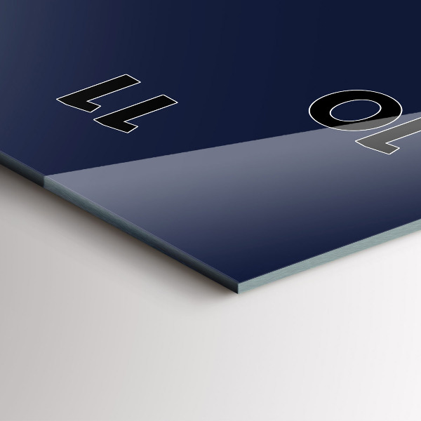 Horloge murale verticale Couleur bleu marine foncé