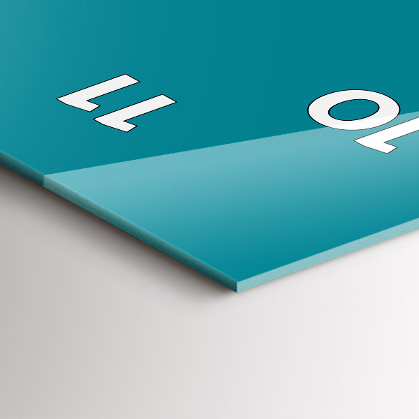 Horloge murale verticale Couleur de la mer