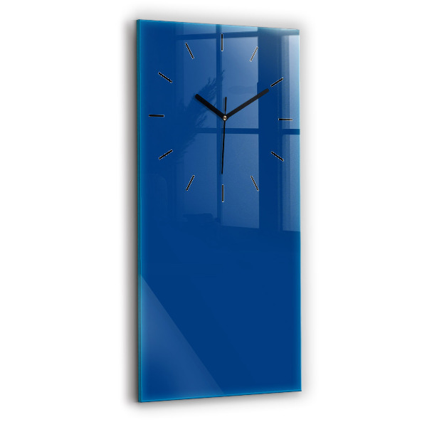 Horloge murale verticale Couleur bleue