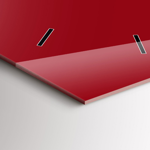 Horloge murale verticale Couleur rouge