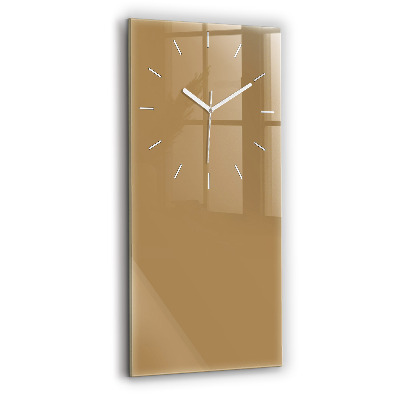 Horloge murale verticale Couleur beige foncé