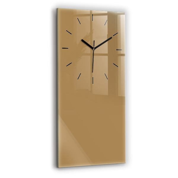 Horloge murale verticale Couleur beige foncé
