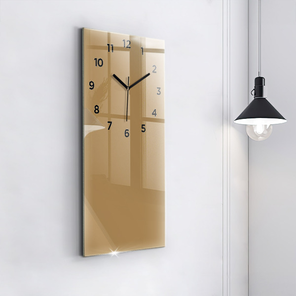 Horloge murale verticale Couleur beige foncé