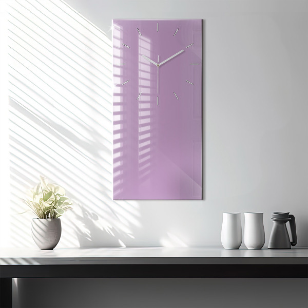Horloge murale verticale Couleur lilas
