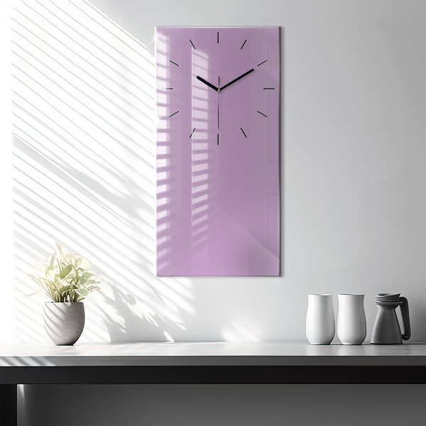 Horloge murale verticale Couleur lilas