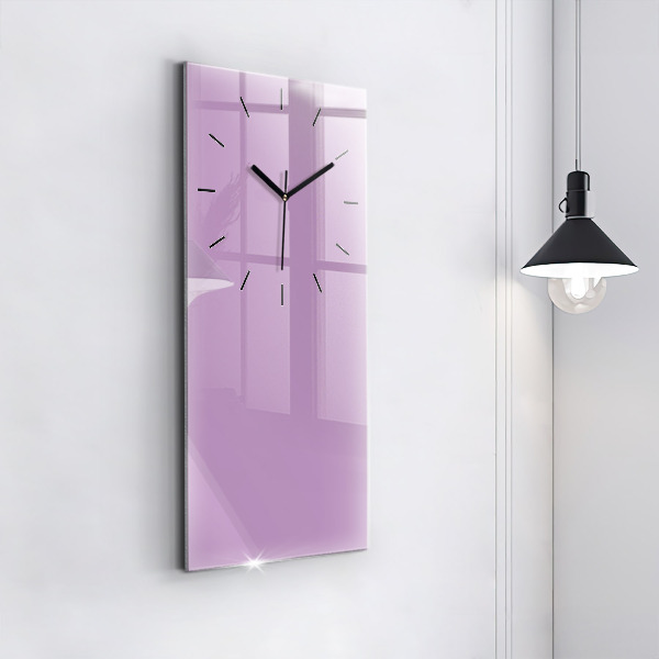 Horloge murale verticale Couleur lilas