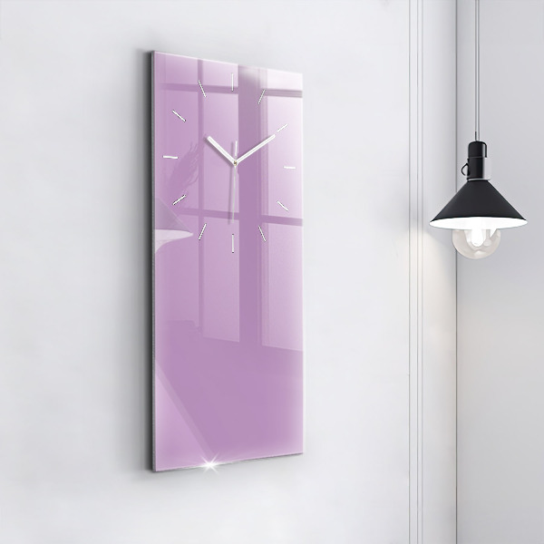 Horloge murale verticale Couleur lilas