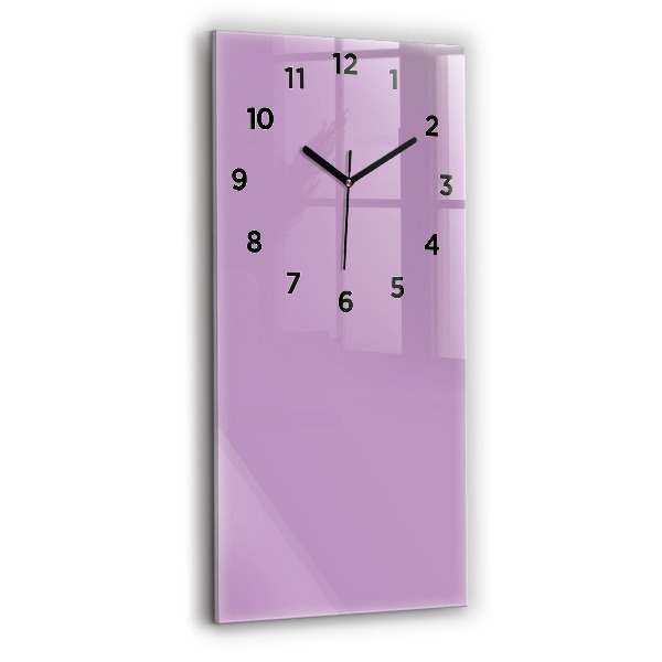 Horloge murale verticale Couleur lilas