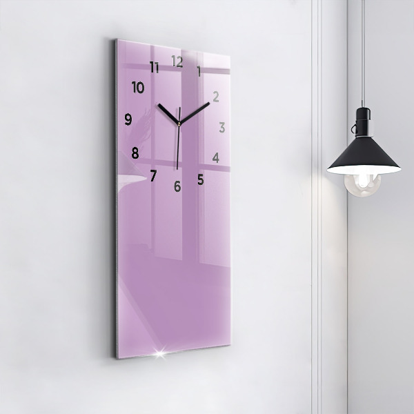Horloge murale verticale Couleur lilas