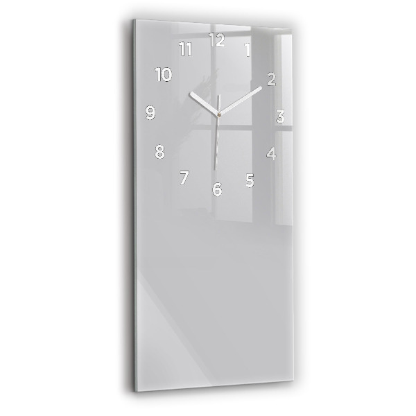 Horloge murale verticale Couleur gris clair