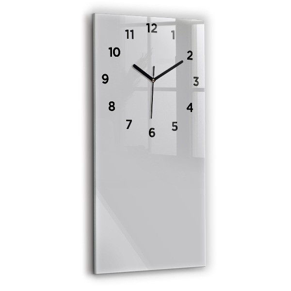 Horloge murale verticale Couleur gris clair