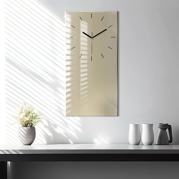 Horloge murale verticale Couleur beige