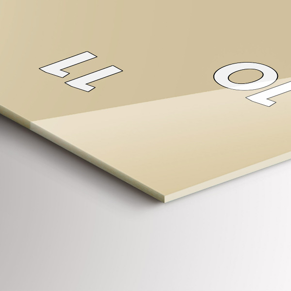 Horloge murale verticale Couleur beige