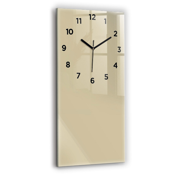 Horloge murale verticale Couleur beige