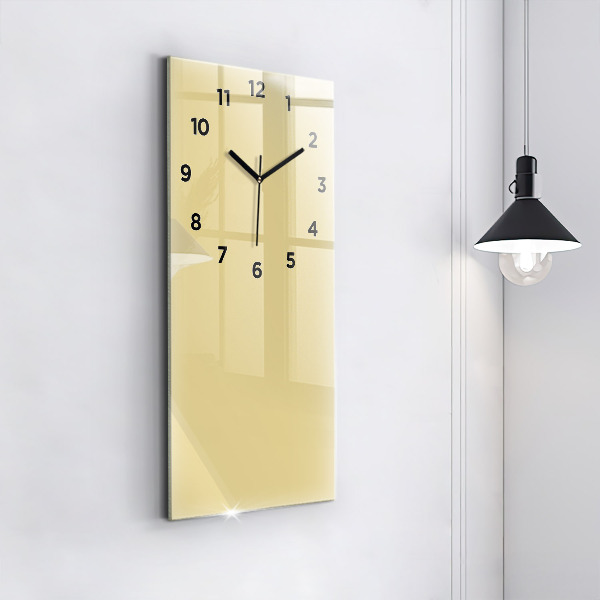 Horloge murale verticale Couleur crème
