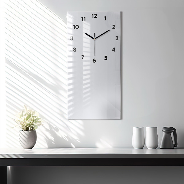 Horloge murale verticale Couleur blanc foncé