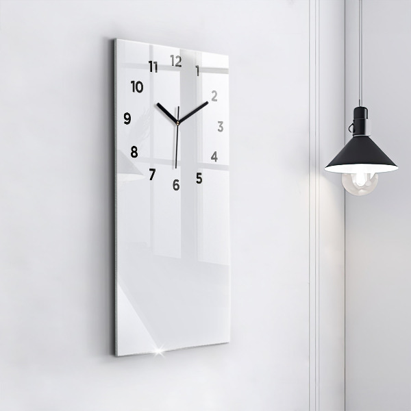 Horloge murale verticale Couleur blanc foncé