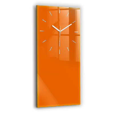 Horloge murale verticale Couleur orange