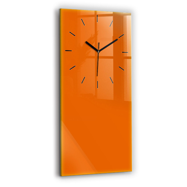 Horloge murale verticale Couleur orange