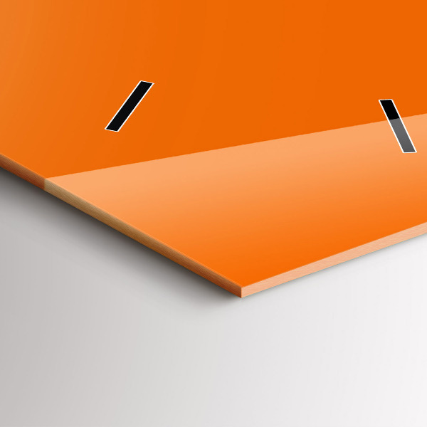 Horloge murale verticale Couleur orange