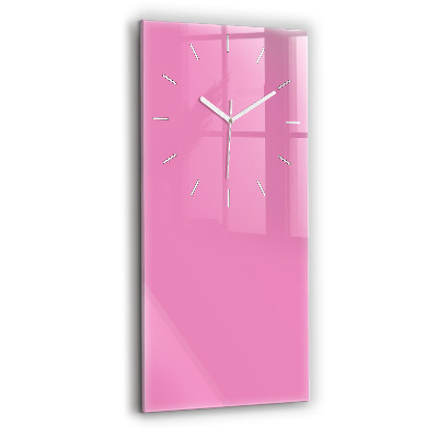 Horloge murale verticale Couleur rose
