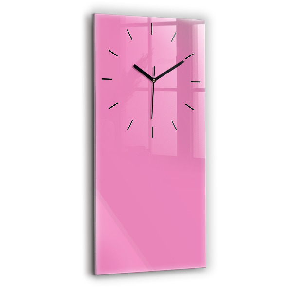 Horloge murale verticale Couleur rose