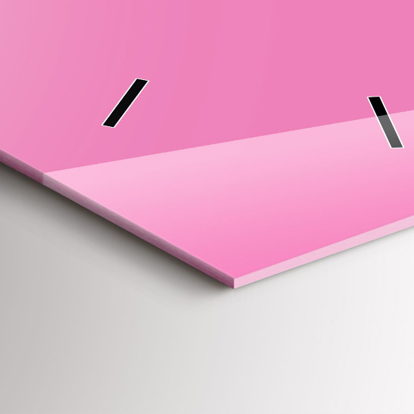 Horloge murale verticale Couleur rose