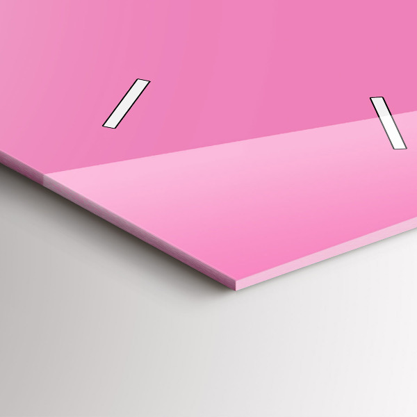 Horloge murale verticale Couleur rose