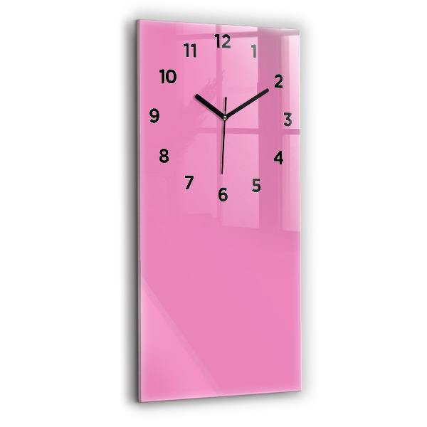 Horloge murale verticale Couleur rose