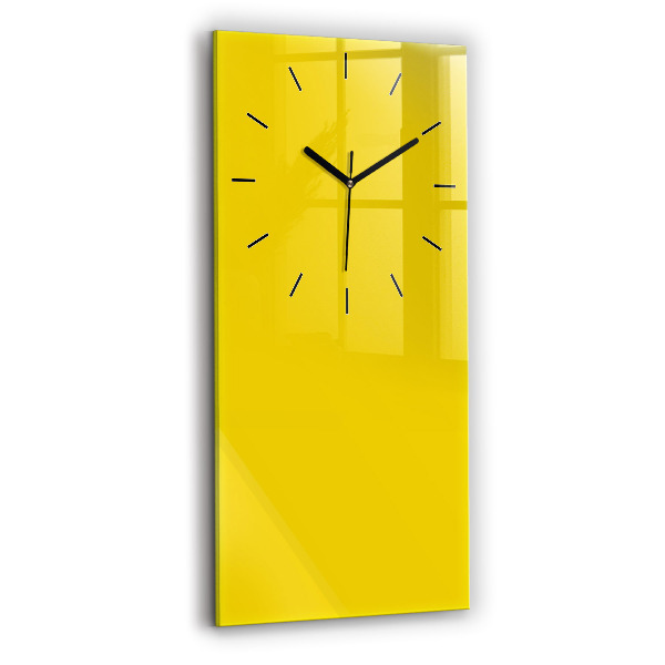 Horloge murale verticale Couleur jaune clair