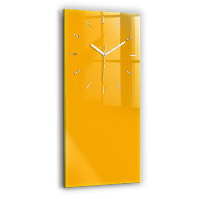 Horloge murale verticale Couleur jaune doré