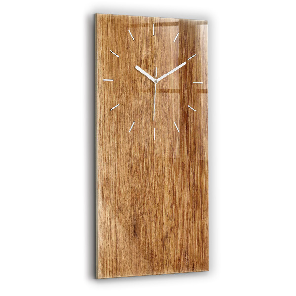 Horloge rectangulaire verticale Bois clair