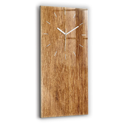 Horloge rectangulaire verticale Bois clair