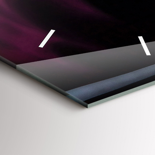 Horloge rectangulaire verticale Vin rouge