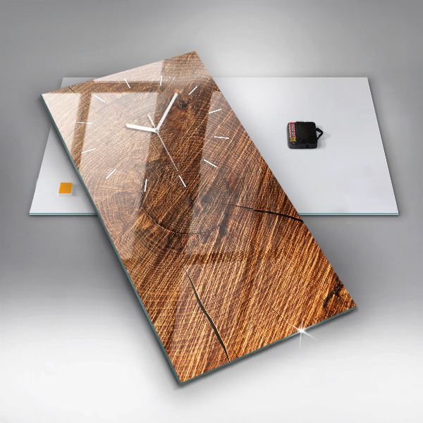 Horloge rectangulaire verticale Bois décoratif